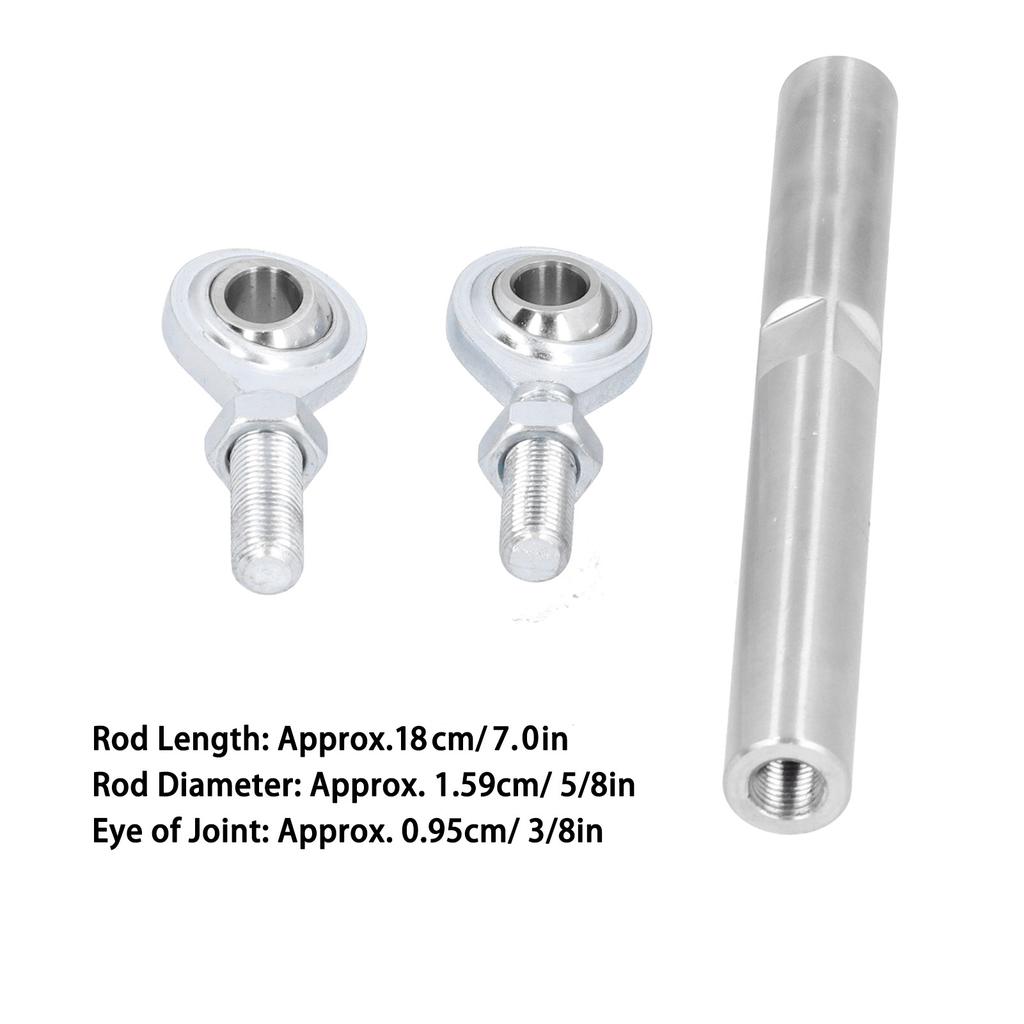 7in Adjustable Tensioning Rod Joint Stainless Steel Alternator Bracket Fit for SBC BBC 350 454 Engine Alternator Bracket for SBC