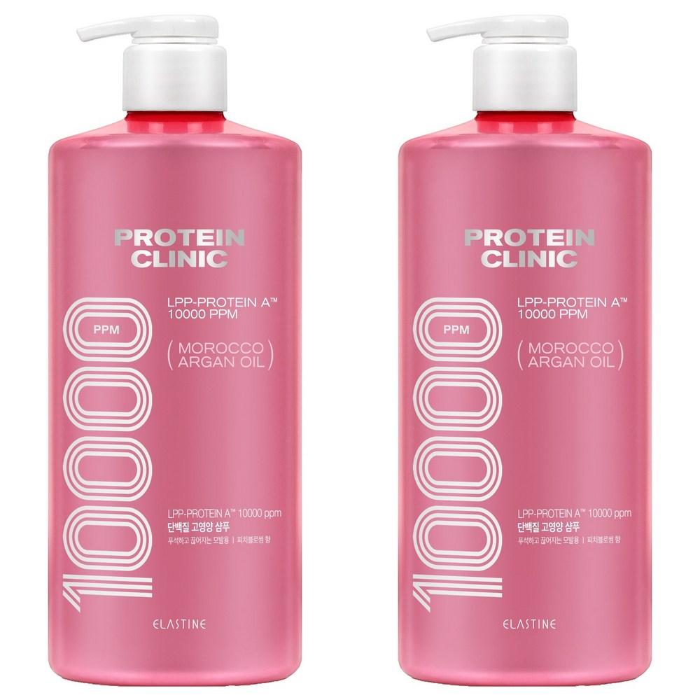Elastin Protein Clinic 10000 Moroccan Argan Oil High-Nutritional Shampoo Peach Blossom Scent 2 pcs 1L