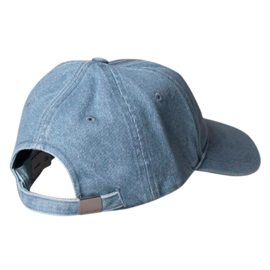 Calvin Klein CK Monologo Embroidery Denim Baseball Cap Vintage Denim One Size (4G5007G) (420) (Used)