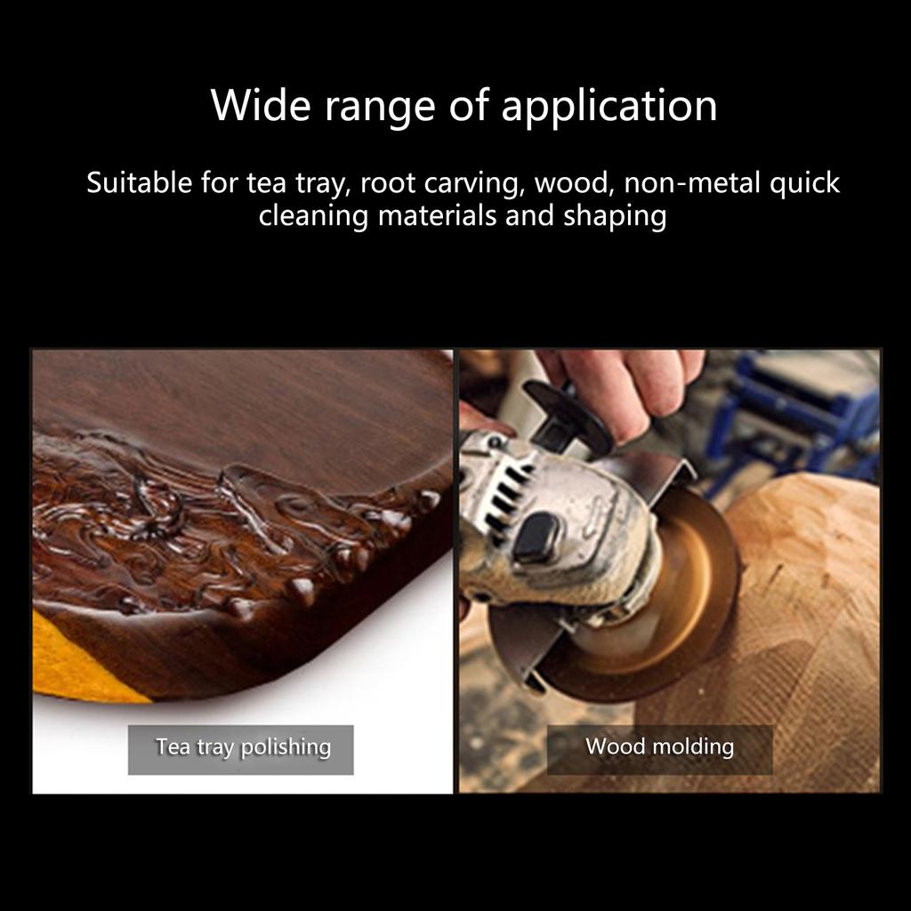 3Pcs Upgraded Wood Carving Disc Set for Angle Grinder, Wood Shaping Wheel Grinding Shaping Disc for Wood Cutting