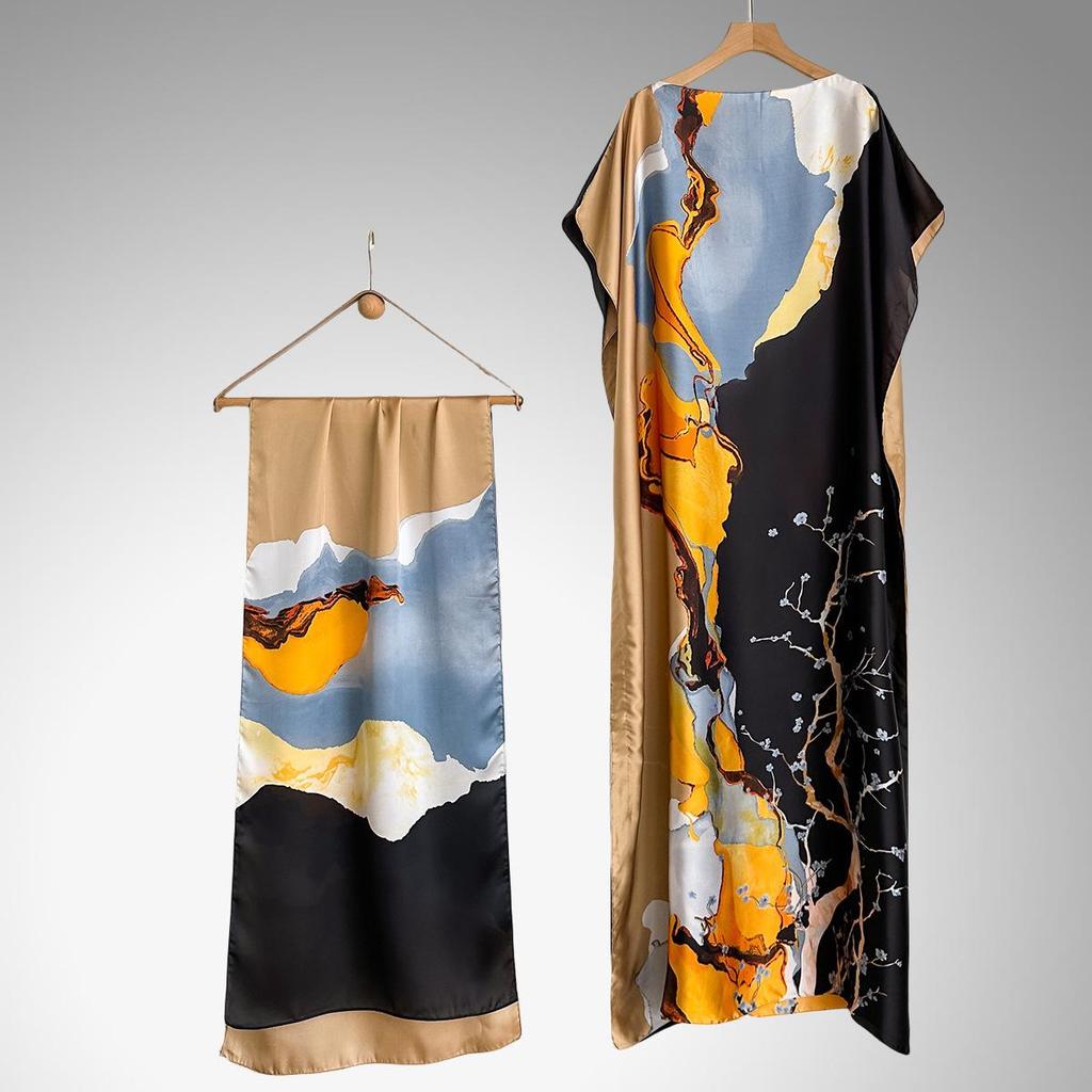 Middle Eastern Style Loose Long Dress Abaya for Women