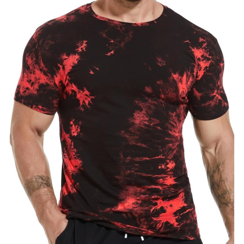 

Летняя повседневная футболка с круглым вырезом и короткими рукавами для мужчин и женщин 4XL