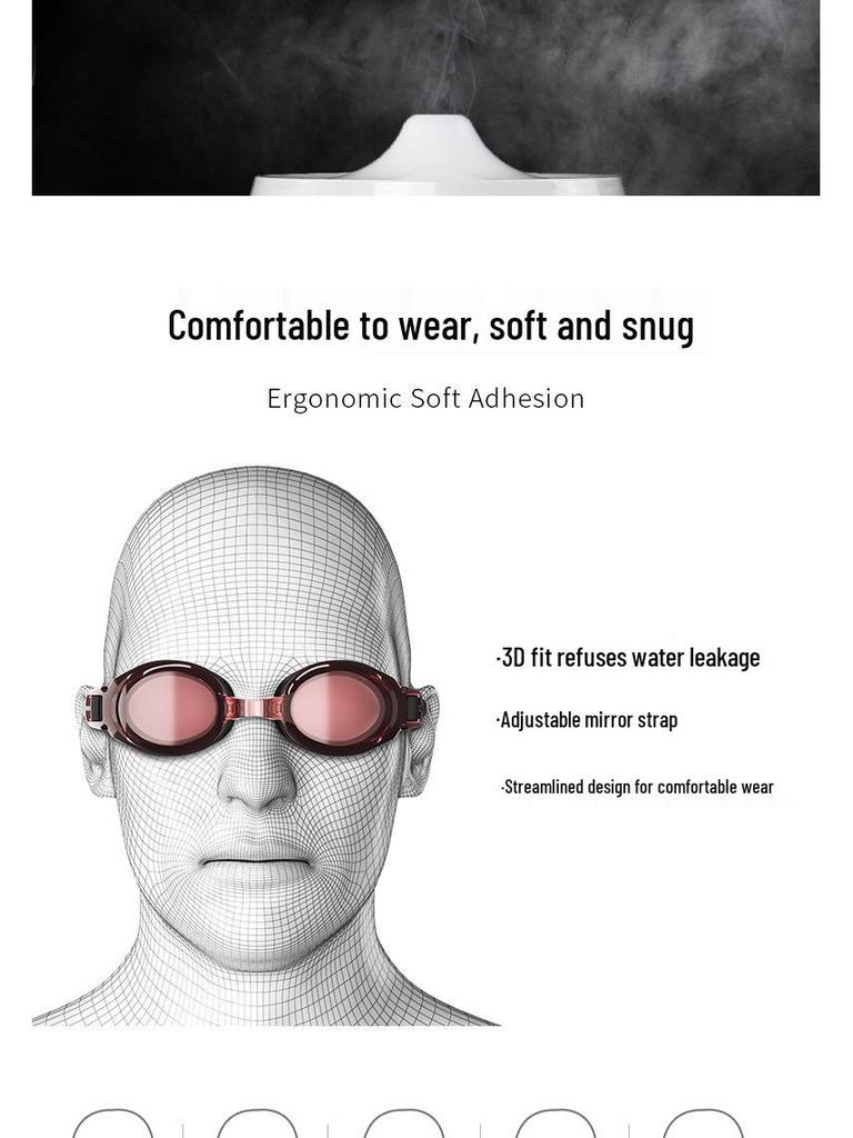 Xinhang Prescription Adult Swim Goggles: Waterproof, Anti-fog, Printable Logo, Myopia Available
