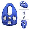 Stainless Flexible Active Pulley Sideplate Single Sheave Pulley 360degree Wwivel for Rock Climbing Hauling Gear 28KN