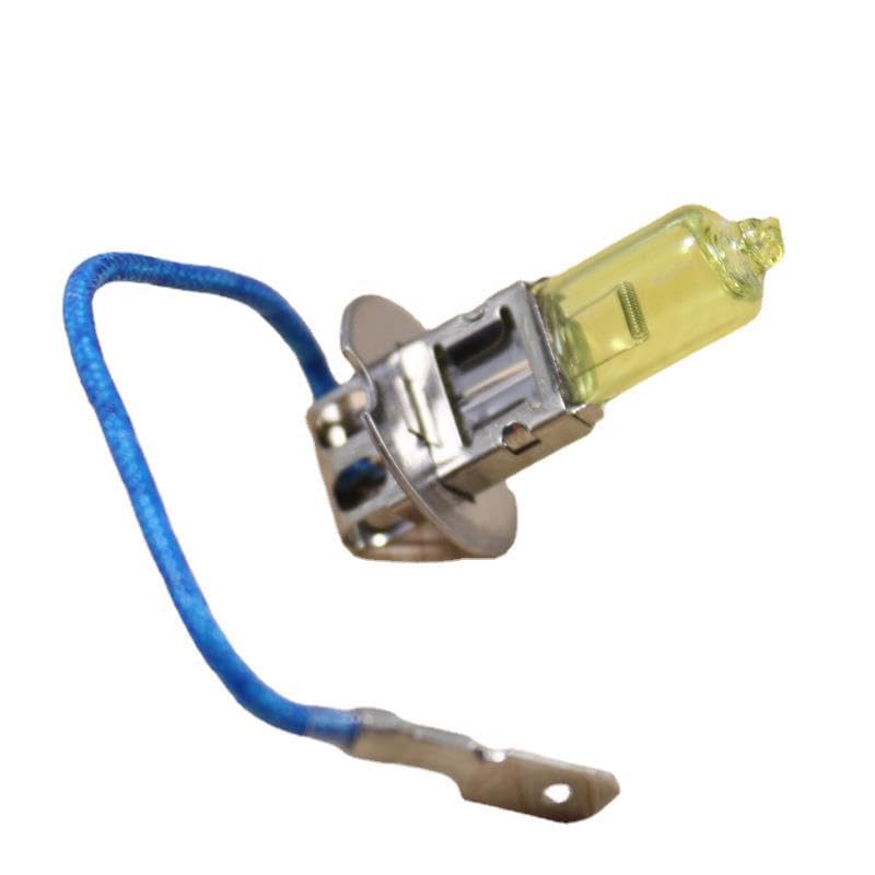Deepa Ribusu H3 Halogen Bulb, 12 V, Headlight, Yellow, 2600K, 55W, Custom Replacement, Repair, Genuine Replacement