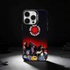 Red Hot C-Chili Peppers Band Phone Case For iPhone 17,16,15,14,13,12,11 Plus,Pro Max,XS,Colored Silver Phone Case