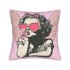 Pillow Case Valentines Day Skeleton Hand Heart  Soft  Pillow Cover For Wedding Party Home Decor Funny Pillowcases