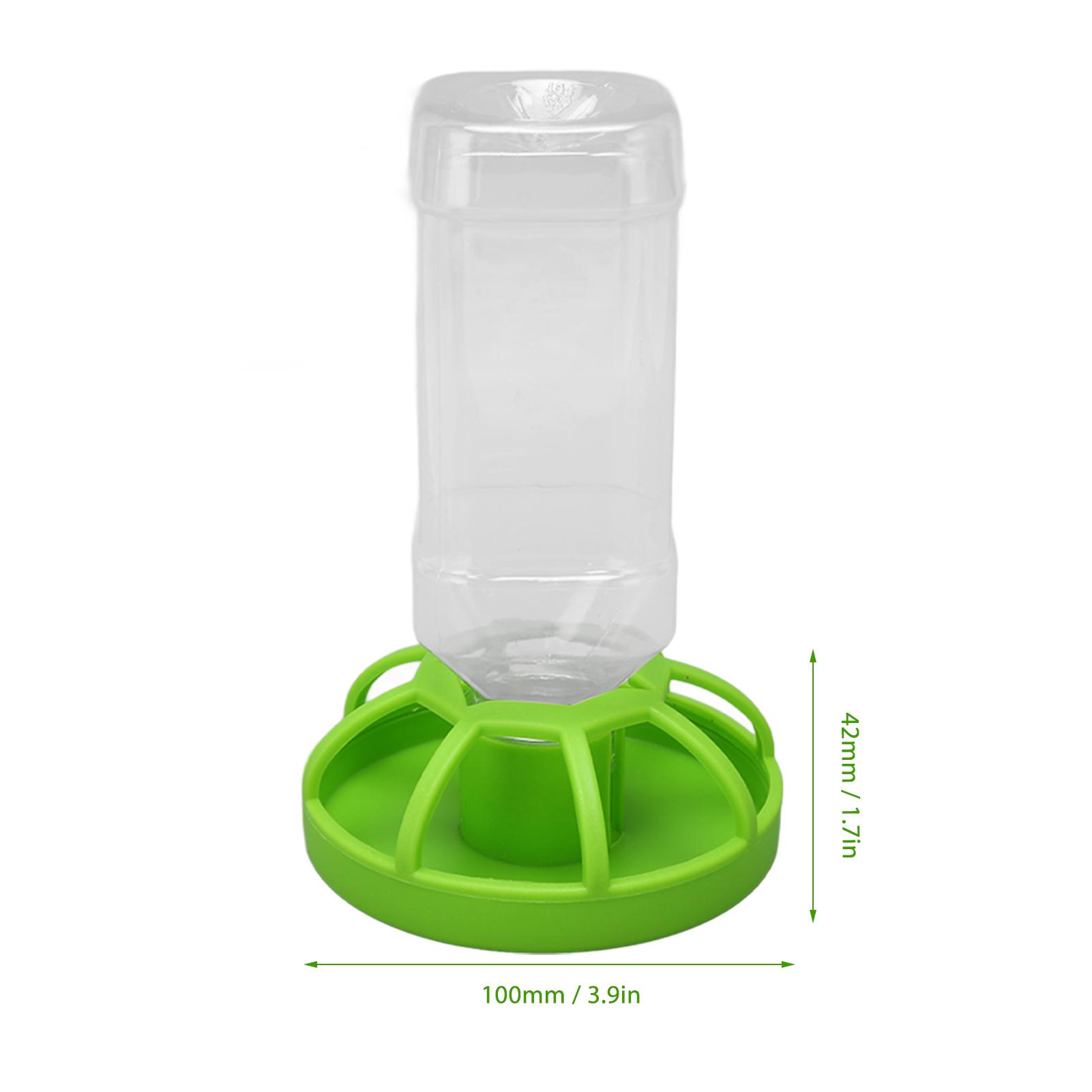 Reptile Water Bottle PP Odorless Turtle Automatic Feeder Waterer Dispenser with Water Bottle for Lizard Tortoise Chameleon