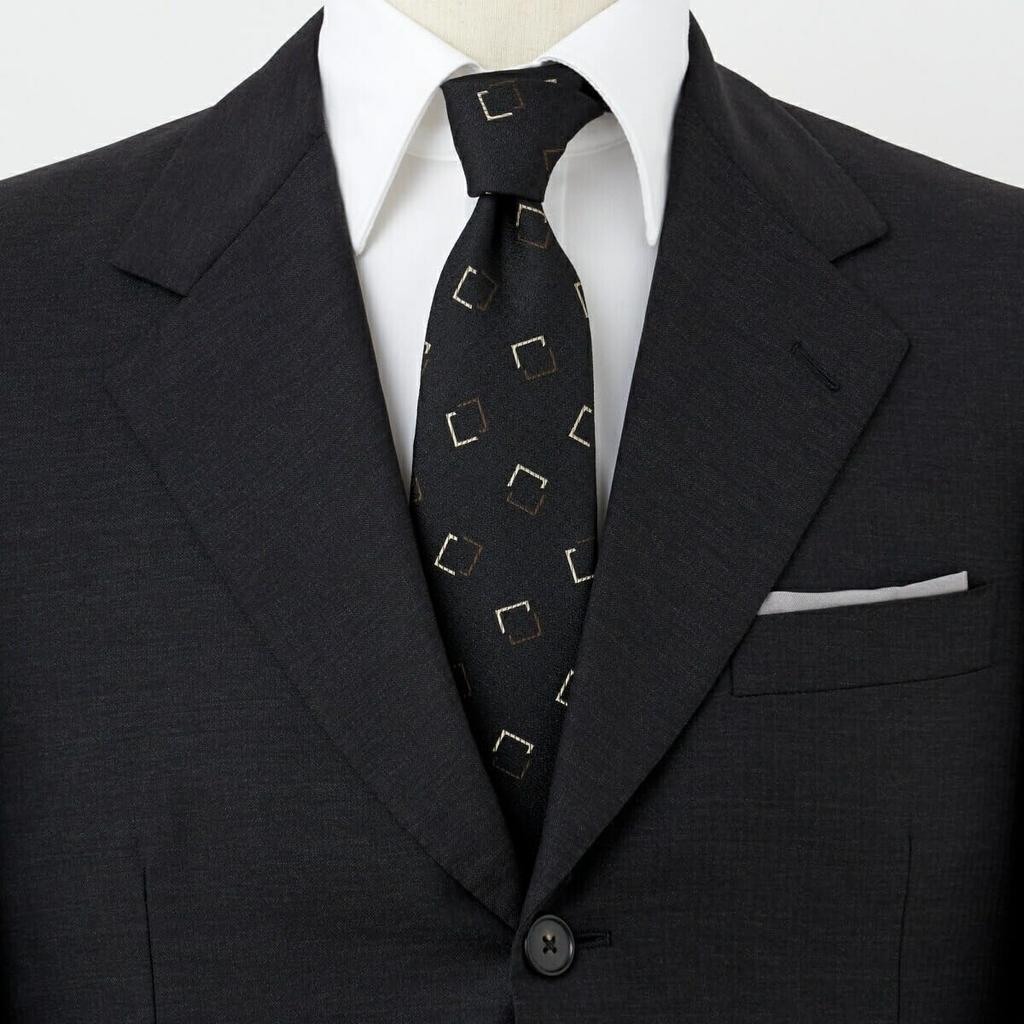 [Ojie] Men's Silk Tie, Regular Tie, Yamanashi Necktie, Melange Pattern, Made in Japan, Business, Stylish, 8cm Width