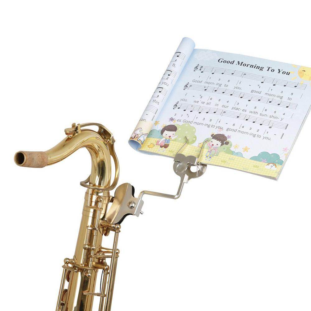 Lightweight Instrument Music Stand Vertical Trumpet Music Clip  Wind Instruments