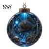 Einzigartige Meeresleben Weihnachtsgeschenke Ozean Kugel Ornament, Klares Acryl Leuchtend Kreative Baum Akzente Hängende Dekoration für Weihnachtsbaum, Feiertag