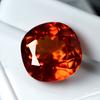 CERTIFIED Orange Sapphire Square Cushion Cut 9.50 Ct Natural Loose Gemstone