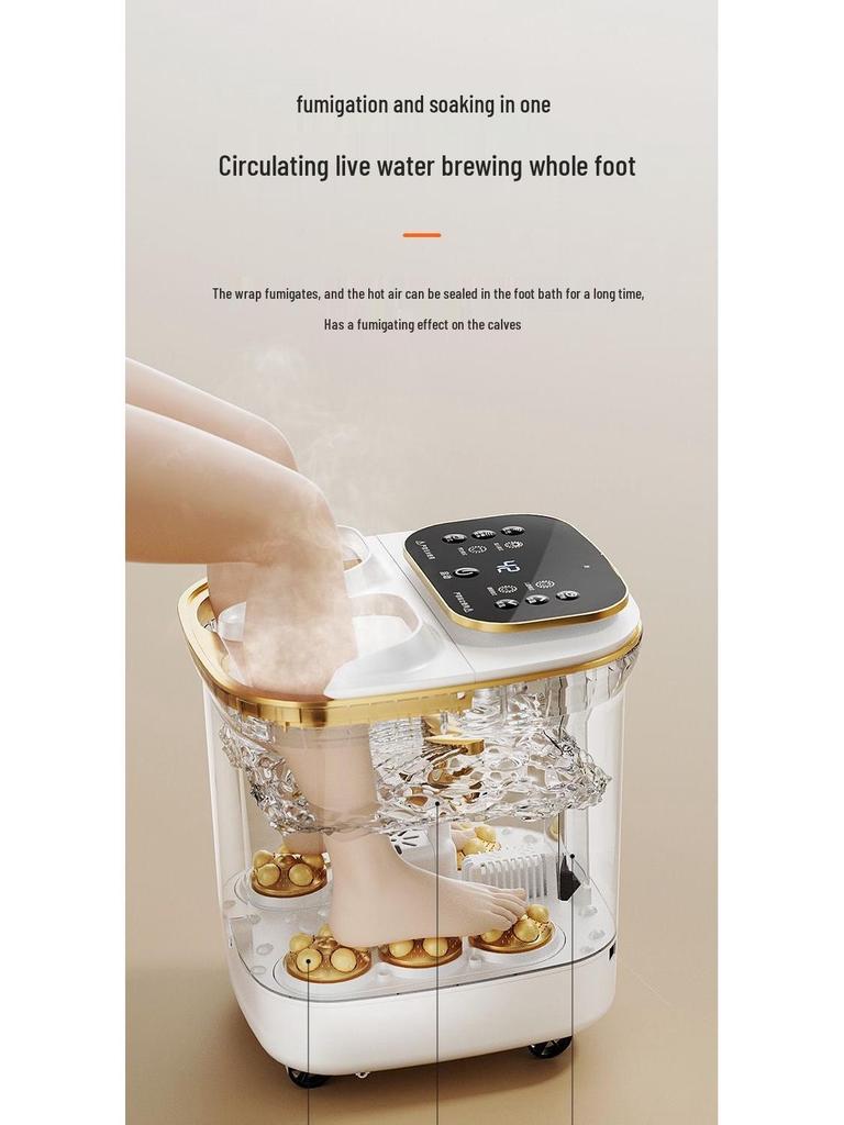 Electric Heated Foot Bath with Automatic Massage and Temperature Control