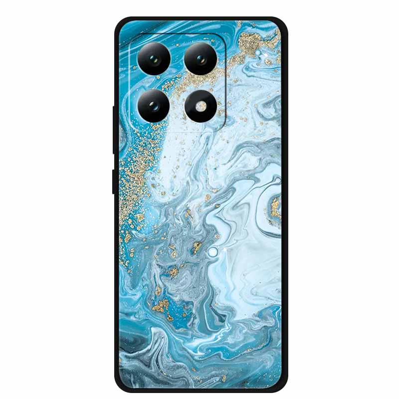 For Xiaomi 15T 5G Case Colorful Flowers Soft Silicone TPU Back Case For Xiaomi 15T Pro 5G Capa Boho Colorida Anti-Scratch Cover