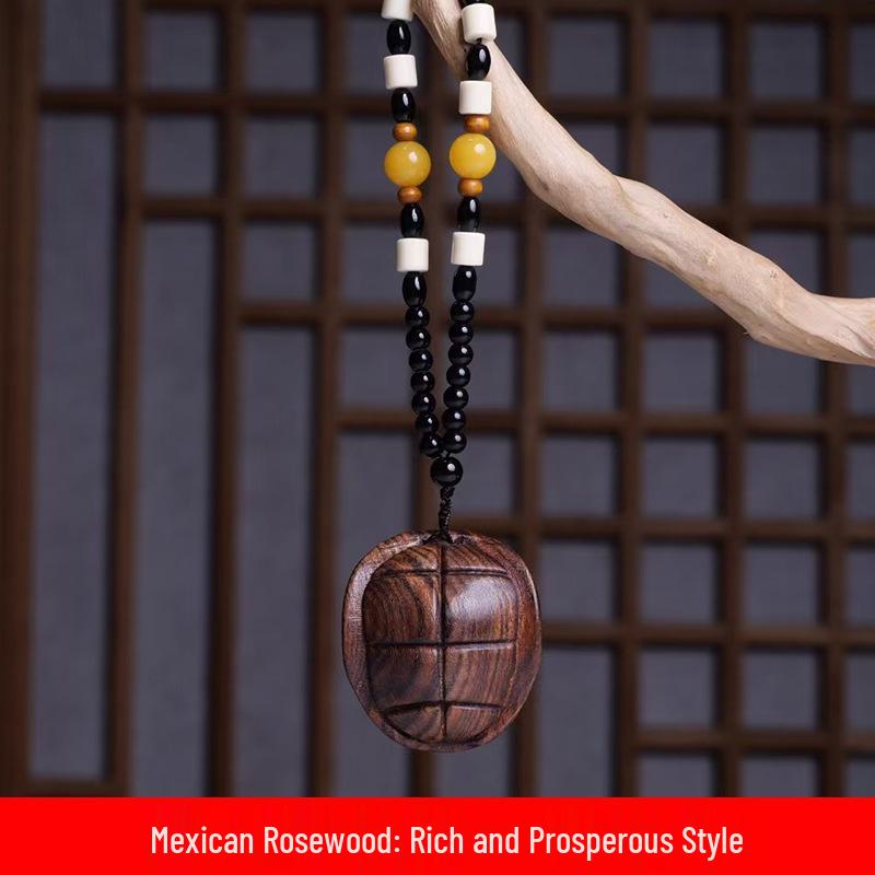 Rich Mexican Rosewood Handheld Pendant Ornament, DIY Style, 6×5.5×4 Specifications