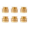 Indian Brass Coffee Cup Dawara Dabara Tumbler for Serving Filter Coffee, Tea Traditional Kumbakonam Brass Dabara - Dotted | Matt - 150ml (Set of 6)