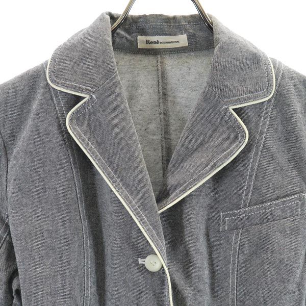 Rene Made in Japan Cotton tailored jacket 36 Black Women Used