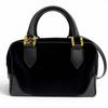 Great J&M Davidson Handbag Black Velor Women Used