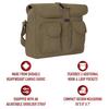 Rothco Shoulder Canvas Khaki Bag, Ammo,