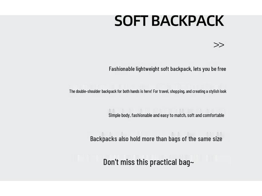 Women's Large Soft Leather Backpack - Casual Travel & College Bag