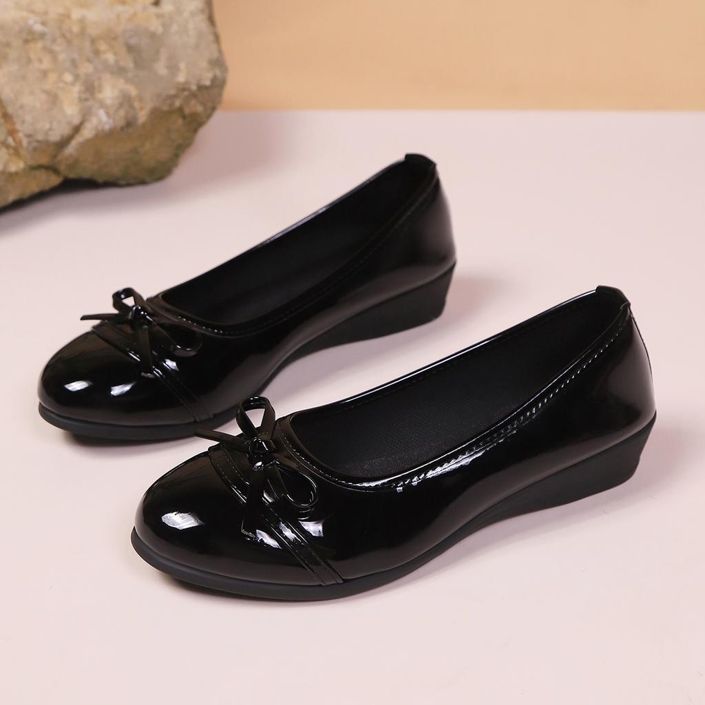 Fashion Leather Shoes For Women Flats White Black Loafers With Heels Shoes Casual Women's Moccasins Slip On Flat Shoes Summer Footwear