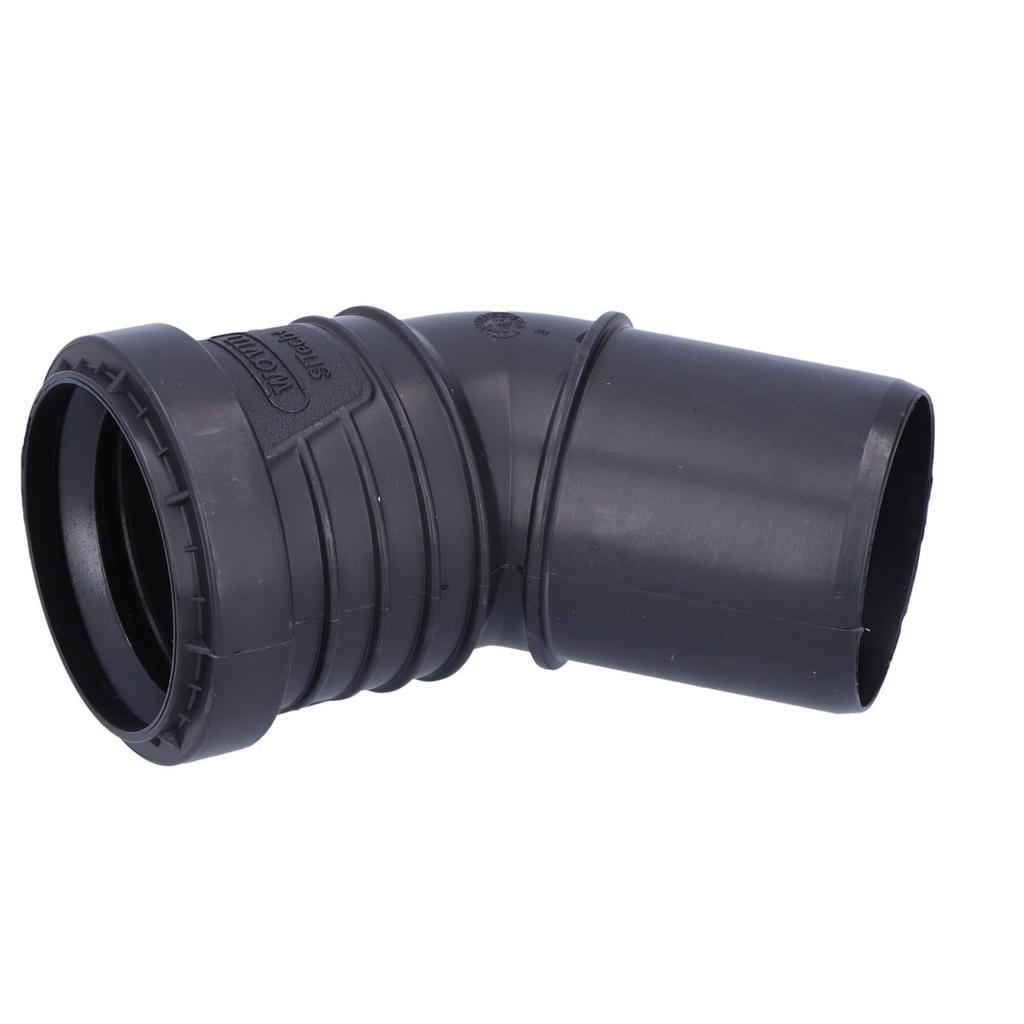 PP-HT Sitech Plus 50/45 sanitary elbow, for low-rise internal sewage systems