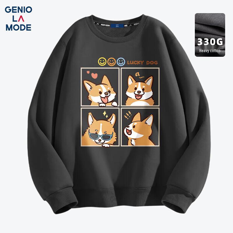 

GENIOLAMODE Men s Casual Printed Round Neck Sweatshirt 3XL