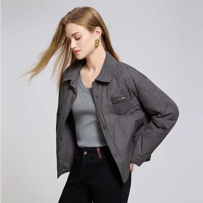 

Women s Knit Patchwork Lightweight Down Jacket L