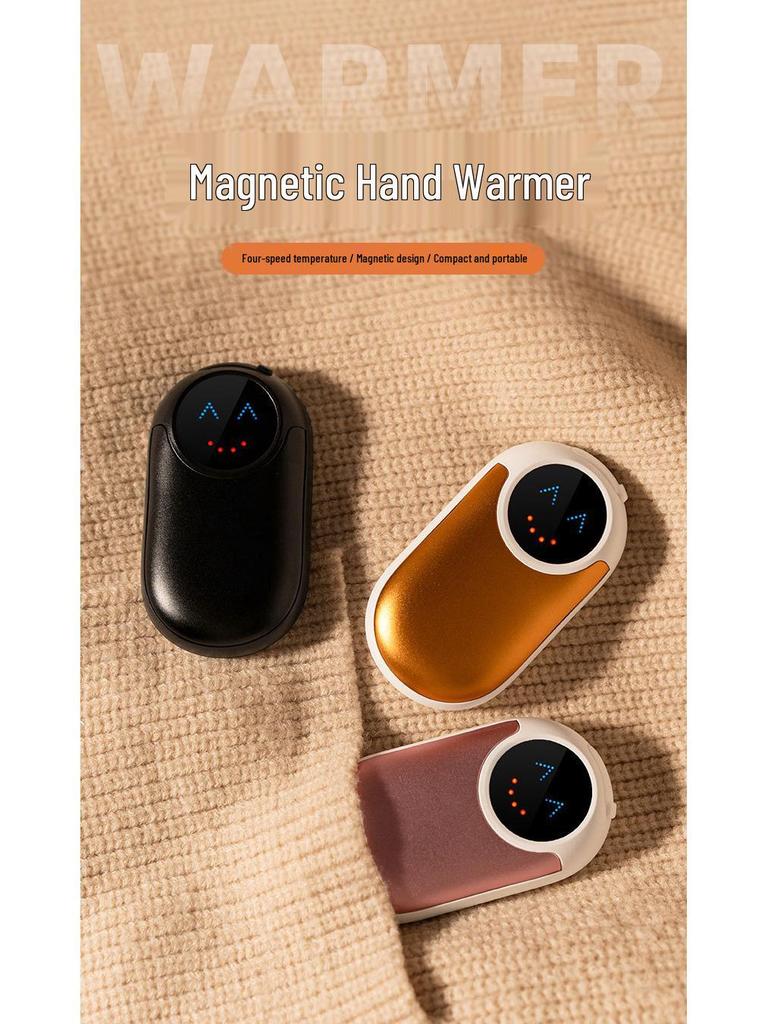 Portable Magnetic Electric Hand Warmer, Fast Heating & High Capacity