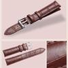 For Fitbit Versa 3/Sense Genuine Leather Watch Band Crocodile Texture Replacement Strap with Stainless Steel Buckle Bracelet