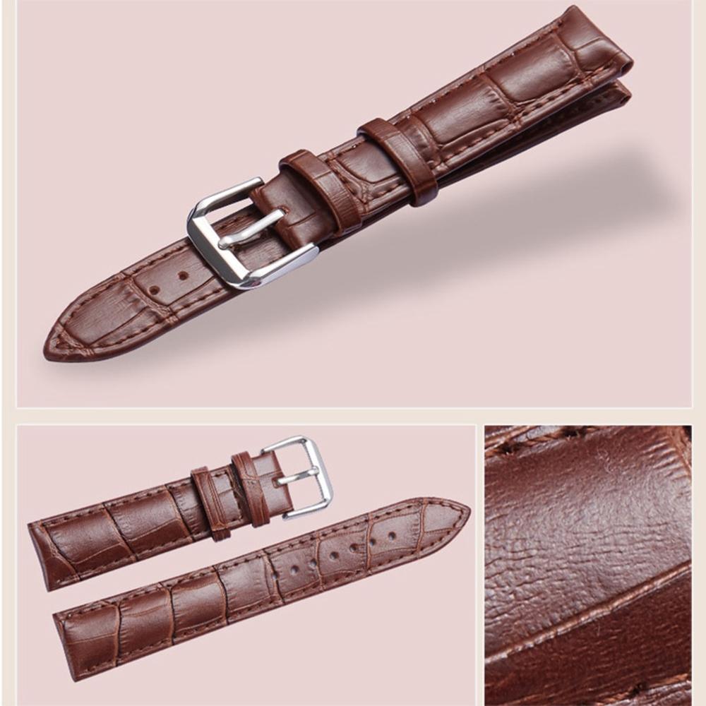 For Fitbit Versa 3/Sense Genuine Leather Watch Band Crocodile Texture Replacement Strap with Stainless Steel Buckle Bracelet
