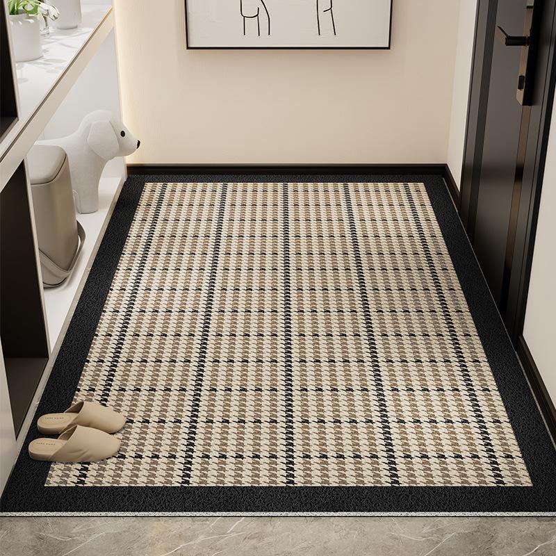 Light Luxury High-End Door Floor Mat, Dirt-Resistant, Wear-Resistant And Non-Slip Mat, Household Tailor-Able Mud Scraping Soil Silk Ring Floor Mat