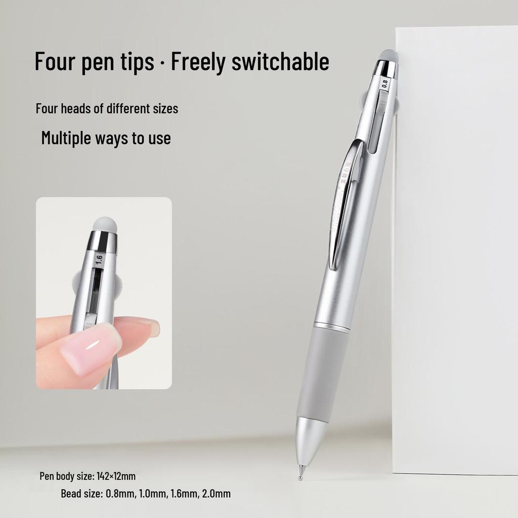 Multi-Functional 4-in-1 Dotting Pen: Double-Headed Press-Type for Polka Dots, Flower Painting, and Erasable Magic Mirror Powder.