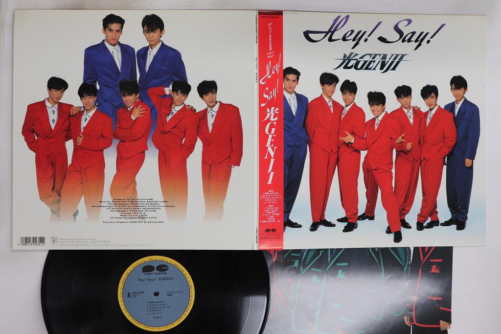 LP Record HIKARU GENJI Heysay C28A0693 PONY CANYON 1989 Japan Obi Japanese PopRock Used