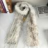 Luxury Plush Long Fluffy Scarf with Tassel Winter Outdoor Warm Versatile Thick Shawl Neckerchief for Women