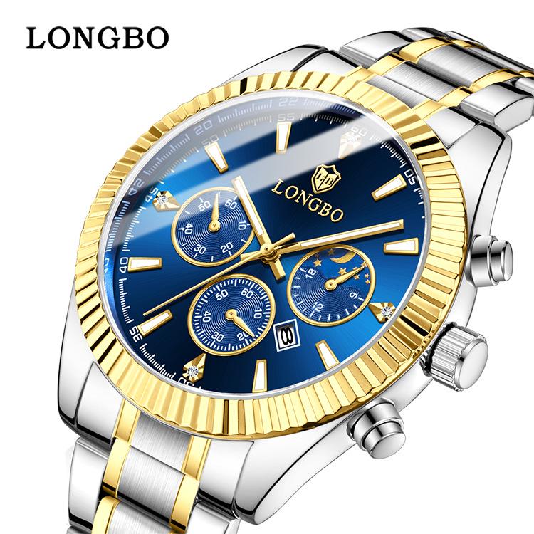 Longbo Herren Quarz Wasserdicht Lässig Paar Uhr