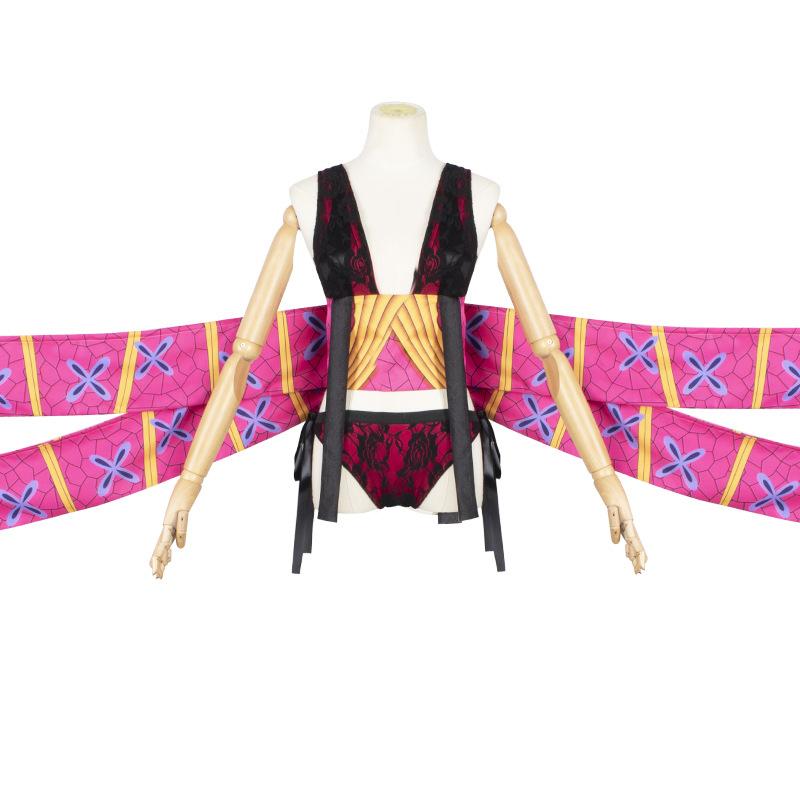 Demon Slayer: Kimetsu no Yaiba Daki cosplay Costume Kamado Nezuko for Women Halloween Convention Performance Wear