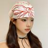 Bow Y2k Print Turban All-match Small Square Scarf Exquisite Printed Headscarf  Outdoor