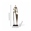 Abstract Human Figure Rustic Minimalist Style Metal Person Sculpture Unique Design Modern Art Statue