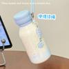 Ins High-value Female Straw Thermos Cup Student Stainless Steel Simple Niche Non-collision Cartoon Portable Thermos Cup