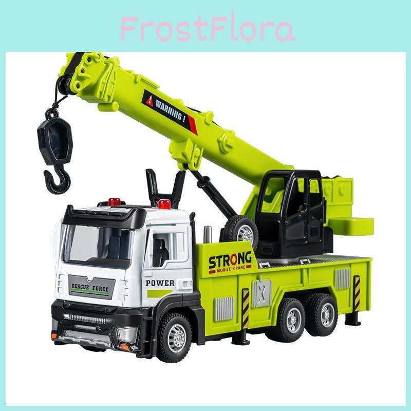 Alloy Inertia Crane Toy Model For Kids With Functional Doors And Rescue Scene Play