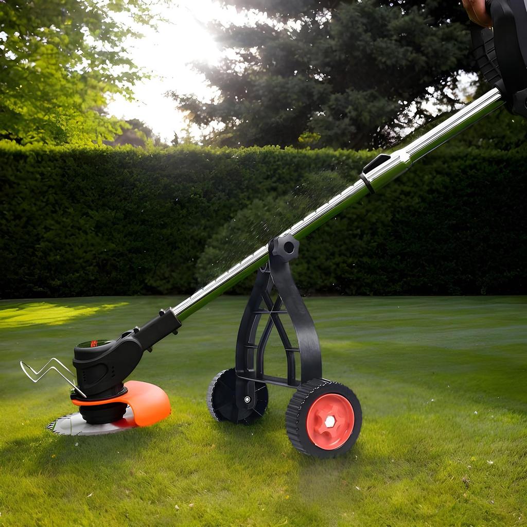 Lawn Mower Auxiliary Wheels Auxiliary Wheels Grass Machine Wheels Brush Cutter Wheel Mower Attachment Adjustable Grass Cutter