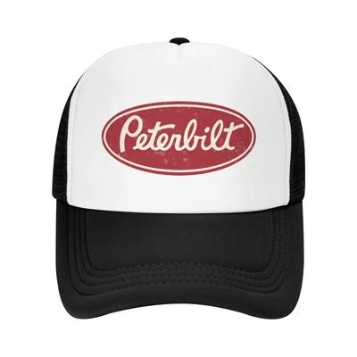 Peterbilt LKW Rennen Unisex Netz Baseballkappen Unisex Hip Hop Verstellbare Snapback Mütze Damen Sommer Freizeit Sonnenhüte