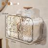 Wall-Mounted Transparent Storage Box for Cotton Pads, Lipstick, Rubber Bands, and Swabs