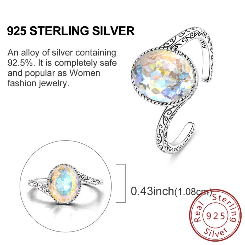 New 925 Silver Rings Firefly Hollow Rose Infinite Love Simple Ring for Women Wedding Engagement Party Jewelry Gift