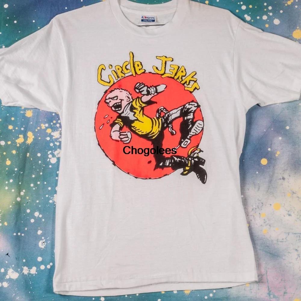 CIRCLE JERKS Hardcore Rock Thrash Punk T Shirt Size L Unisex T-Shirt S