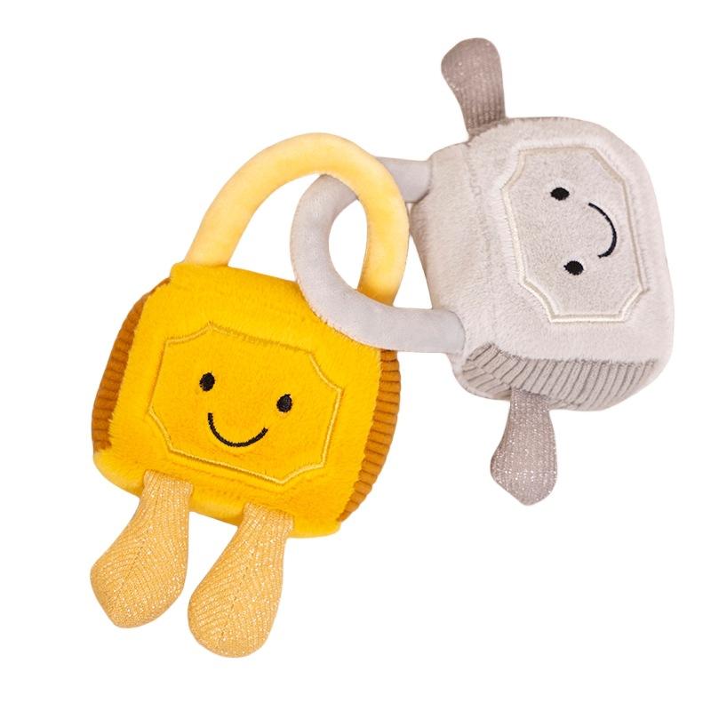 Creative plush toy couple confession gift concentric lock plush doll cushion throw pillow to soothe and accompany sleeping