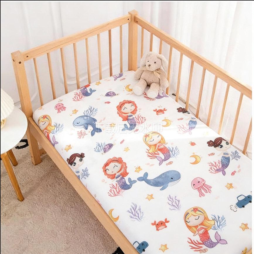 Customizable Soft Breathable Baby Crib and Kids Bed Mattress Cover