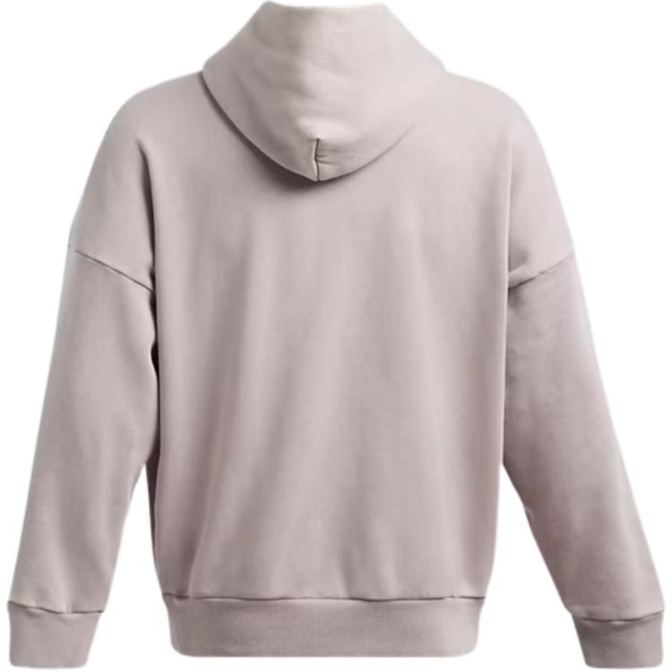 Under Armour Icon Heavyweight Fleece Wash Oversized Hoodie Men hoodies Gray 1386552-015