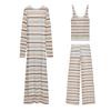 Metal Color Line Stripe Top 1131817 Casual Trousers 1131819 Long Dress 1131816